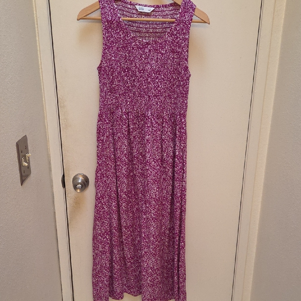 Croft & Barrow Magenta Floral Dress, Sz S